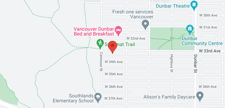map of 4056 W 33RD AVENUE